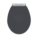 Nuie Classique Round Wooden Soft Close Traditional Toilet Seat With Quick Release Hinge – Soft Black, Satin White, Satin Grey or Satin Green, photo 2