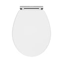 Nuie Classique Round Wooden Soft Close Traditional Toilet Seat With Quick Release Hinge – Soft Black, Satin White, Satin Grey or Satin Green, photo 3