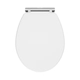 Nuie Classique Round Wooden Soft Close Traditional Toilet Seat With Quick Release Hinge – Soft Black, Satin White, Satin Grey or Satin Green, photo 3