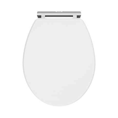 Nuie Classique Round Wooden Soft Close Traditional Toilet Seat With Quick Release Hinge – Soft Black, Satin White, Satin Grey or Satin Green, photo 3