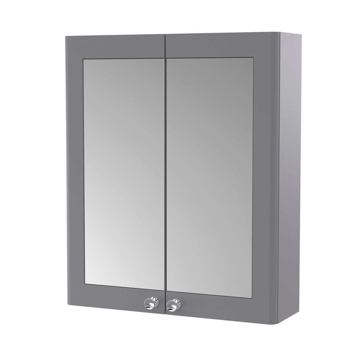 Nuie Classique 600mm 2 Door Wall Hung Mirror Cabinet, photo 4