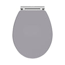 Nuie Classique Round Wooden Soft Close Traditional Toilet Seat With Quick Release Hinge – Soft Black, Satin White, Satin Grey or Satin Green, photo 4