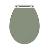 Nuie Classique Round Wooden Soft Close Traditional Toilet Seat With Quick Release Hinge – Soft Black, Satin White, Satin Grey or Satin Green, photo 5
