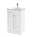 Nuie Classique 2 Door Floor Standing Vanity Unit With Basin – 500mm, 600mm & 800mm, photo 2