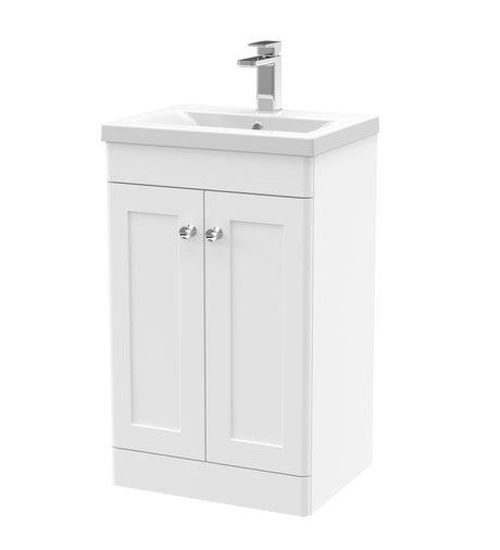 Nuie Classique 2 Door Floor Standing Vanity Unit With Basin – 500mm, 600mm & 800mm, photo 2