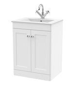 Nuie Classique 2 Door Floor Standing Vanity Unit With Basin – 500mm, 600mm & 800mm, photo 6