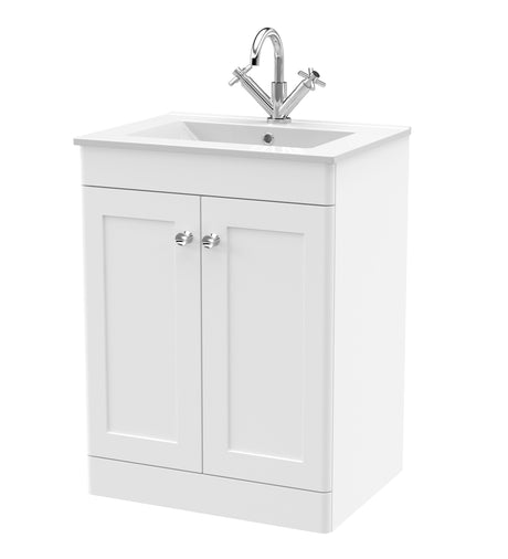 Nuie Classique 2 Door Floor Standing Vanity Unit With Basin – 500mm, 600mm & 800mm, photo 6