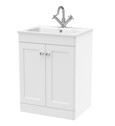 Nuie Classique 2 Door Floor Standing Vanity Unit With Basin – 500mm, 600mm & 800mm, photo 16