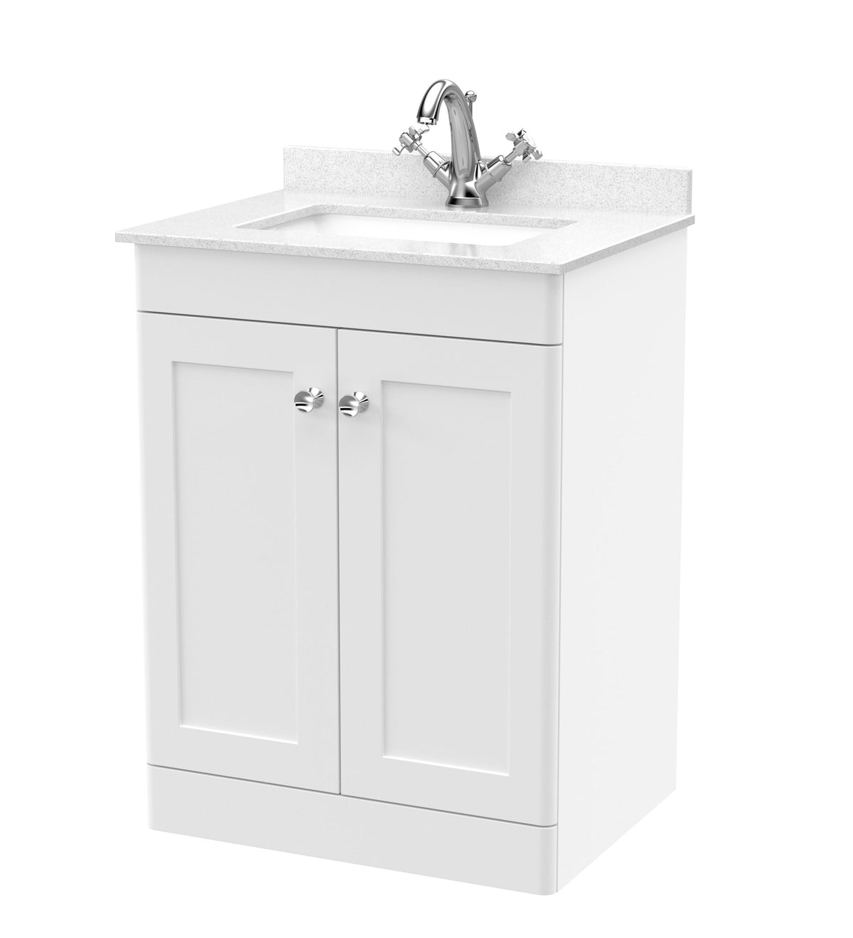 Nuie Classique 2 Door Floor Standing Vanity Unit With Basin – 500mm, 600mm & 800mm, photo 15