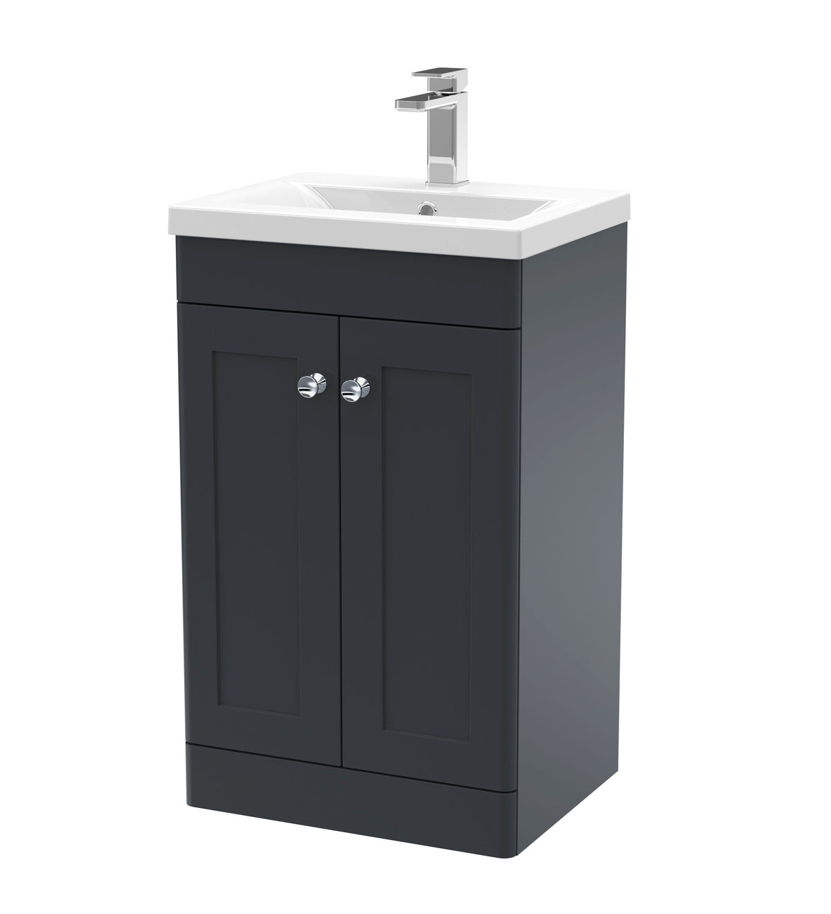 Nuie Classique 2 Door Floor Standing Vanity Unit With Basin – 500mm, 600mm & 800mm, photo 3