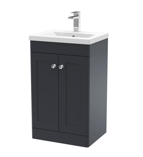 Nuie Classique 2 Door Floor Standing Vanity Unit With Basin – 500mm, 600mm & 800mm, photo 3