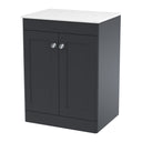 Nuie Classique 2 Door Floor Standing Vanity Unit With Worktop – 600mm & 800mm, photo 3