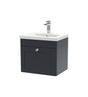 Nuie Classique 1 Drawer Wall Hung Vanity Unit With Basin – 500mm, 600mm & 800mm, photo 2