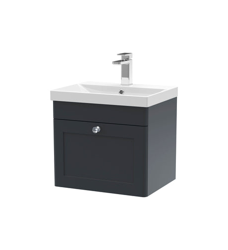 Nuie Classique 1 Drawer Wall Hung Vanity Unit With Basin – 500mm, 600mm & 800mm, photo 7