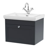 Nuie Classique 1 Drawer Wall Hung Vanity Unit With Basin – 500mm, 600mm & 800mm, photo 10