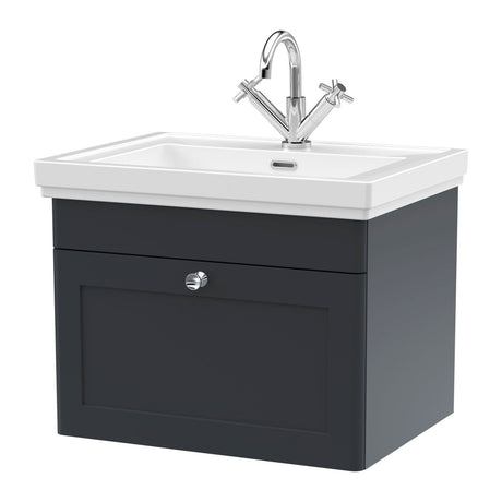 Nuie Classique 1 Drawer Wall Hung Vanity Unit With Basin – 500mm, 600mm & 800mm, photo 10