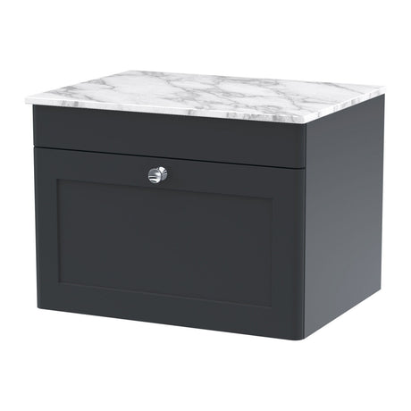 Nuie Classique 1 Drawer Wall Hung Vanity Unit With Worktop – 600mm & 800mm, photo 6