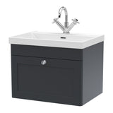 Nuie Classique 1 Drawer Wall Hung Vanity Unit With Basin – 500mm, 600mm & 800mm, photo 9