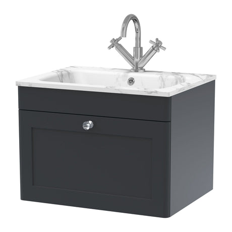 Nuie Classique 1 Drawer Wall Hung Vanity Unit With Basin – 500mm, 600mm & 800mm, photo 17