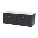 Nuie Classique 1200mm 2 Drawer Wall Hung Vanity Unit With Worktop, photo 2