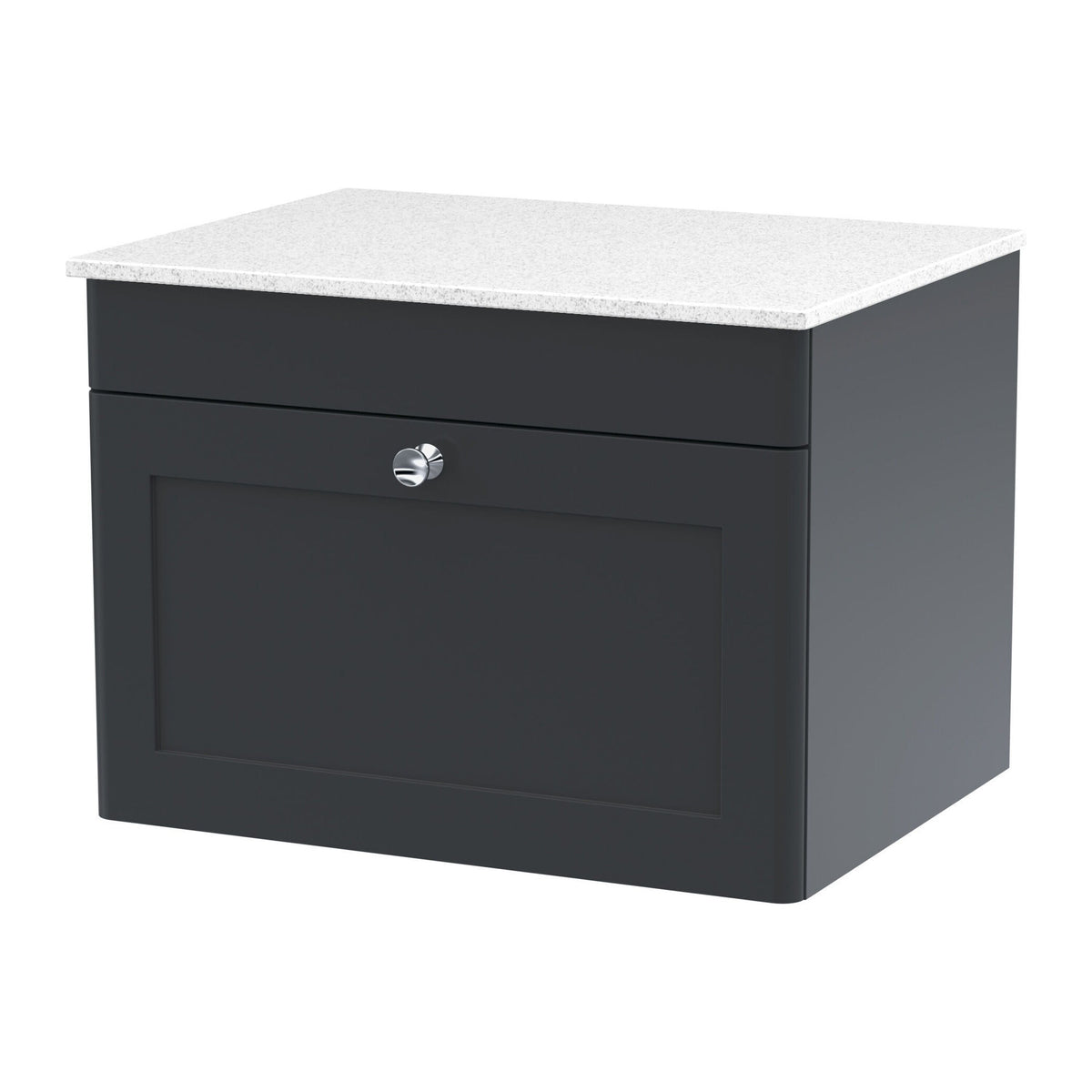 Nuie Classique 1 Drawer Wall Hung Vanity Unit With Worktop – 600mm & 800mm, photo 2