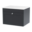 Nuie Classique 1 Drawer Wall Hung Vanity Unit With Worktop – 600mm & 800mm, photo 2
