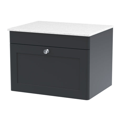 Nuie Classique 1 Drawer Wall Hung Vanity Unit With Worktop – 600mm & 800mm, photo 2