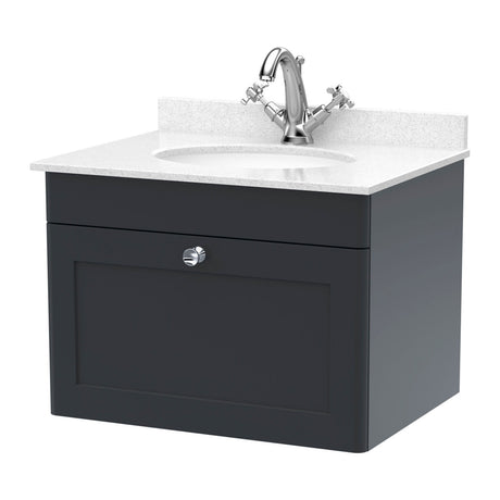 Nuie Classique 1 Drawer Wall Hung Vanity Unit With Basin – 500mm, 600mm & 800mm, photo 13