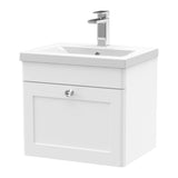 Nuie Classique 1 Drawer Wall Hung Vanity Unit With Basin – 500mm, 600mm & 800mm, photo 3