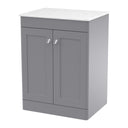 Nuie Classique 2 Door Floor Standing Vanity Unit With Worktop – 600mm & 800mm, photo 4