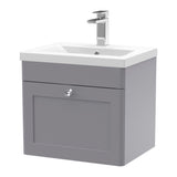 Nuie Classique 1 Drawer Wall Hung Vanity Unit With Basin – 500mm, 600mm & 800mm, photo 4