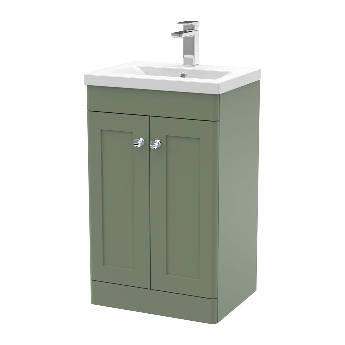 Nuie Classique 2 Door Floor Standing Vanity Unit With Basin – 500mm, 600mm & 800mm, photo 5