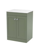 Nuie Classique 2 Door Floor Standing Vanity Unit With Worktop – 600mm & 800mm, photo 5