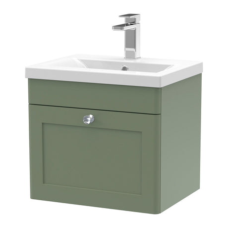 Nuie Classique 1 Drawer Wall Hung Vanity Unit With Basin – 500mm, 600mm & 800mm, photo 5