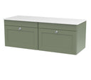 Nuie Classique 1200mm 2 Drawer Wall Hung Vanity Unit With Worktop, photo 5