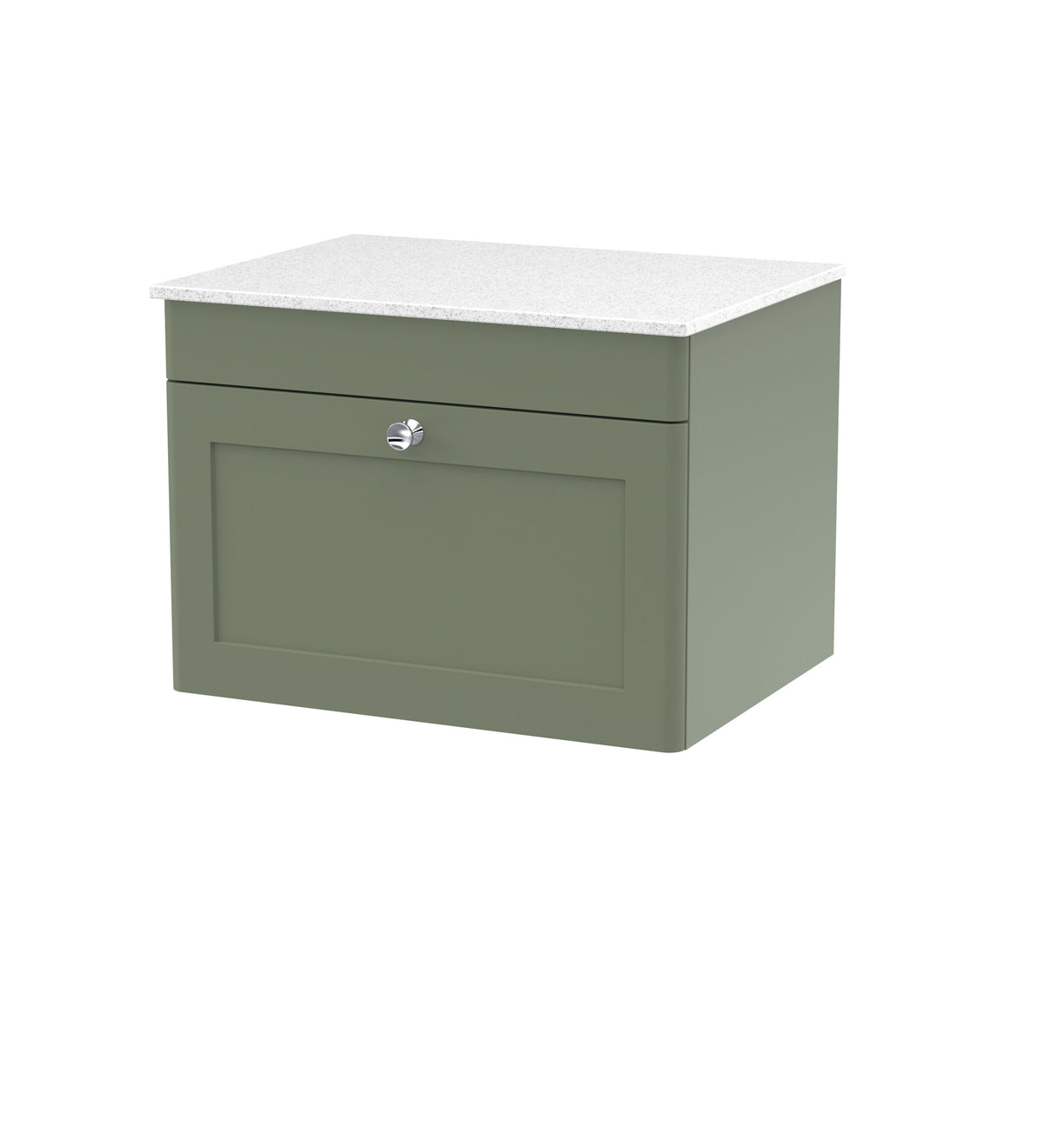 Nuie Classique 1 Drawer Wall Hung Vanity Unit With Worktop – 600mm & 800mm, photo 5