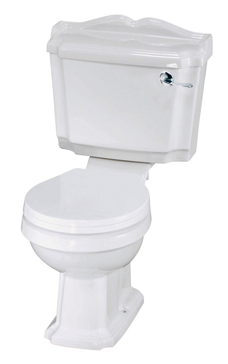 Nuie Legend Traditional Close Coupled Toilet – White, photo 2