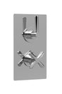 Nuie Aztec Concealed Twin Thermostatic Shower Valve – Chrome, Matt Black or Brushed Brass