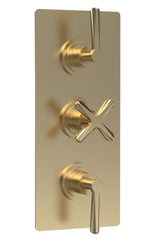 Nuie Aztec Concealed Triple Thermostatic Shower Valve With Diverter – Chrome, Matt Black or Brushed Brass, photo 3