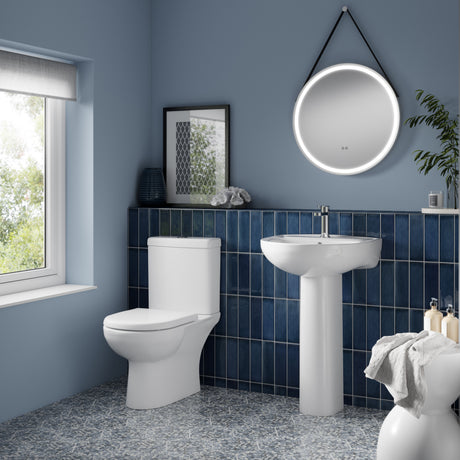 Nuie Lawton Compact Toilet – White