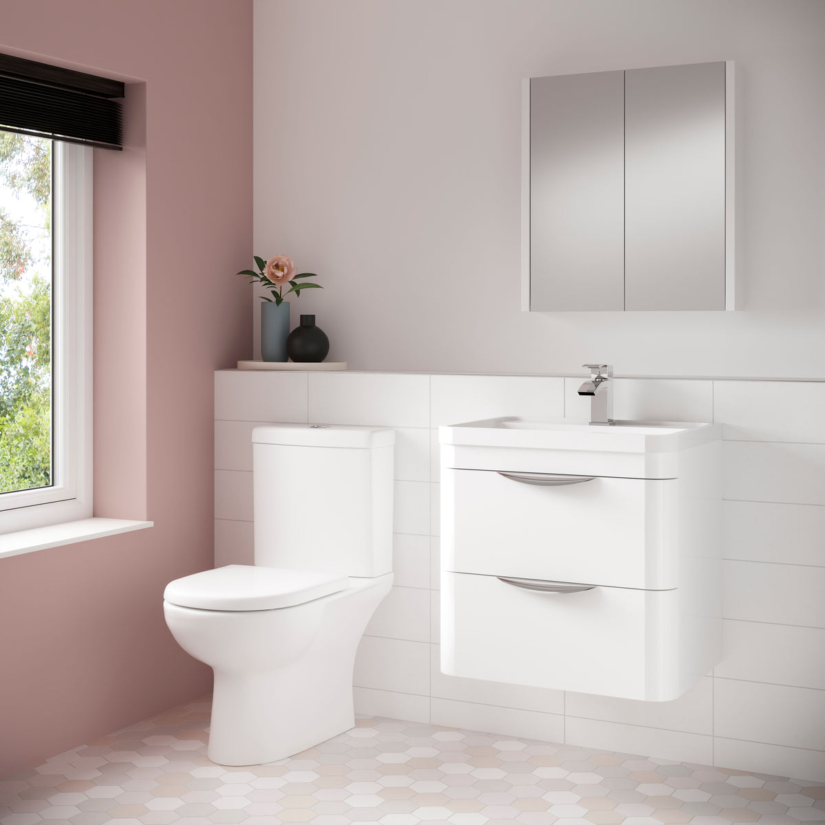 Nuie Lawton Close Coupled Toilet – White