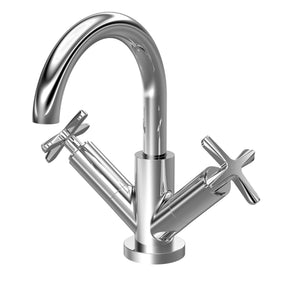 Nuie Aztec Deck Mounted Mono Basin Mixer With Pop Up Waste – Chrome or Matt Black, photo 2