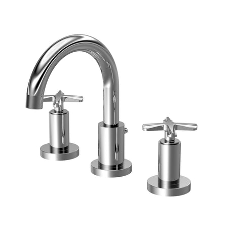 Nuie Aztec 3 Tap Hole Deck Mounted Basin Mixer With Pop Up Waste – Chrome, photo 2
