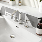 Nuie Aztec 3 Tap Hole Deck Mounted Basin Mixer With Pop Up Waste – Chrome