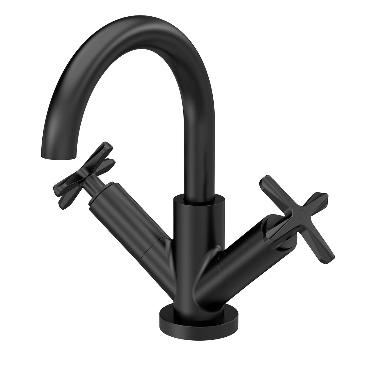 Nuie Aztec Deck Mounted Mono Basin Mixer With Pop Up Waste – Chrome or Matt Black, photo 3