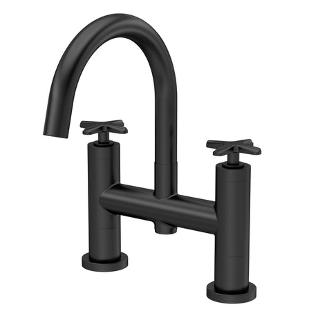 Nuie Aztec Deck Mounted Bath Filler – Chrome, Matt Black or Brushed Brass, photo 3