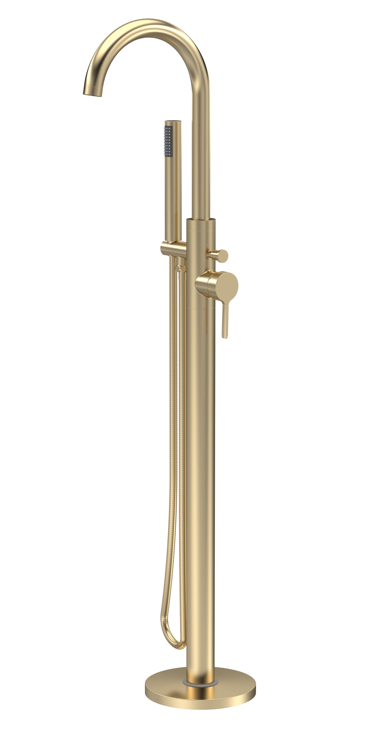 Nuie Aztec Floorstanding Bath Shower Mixer – Chrome, Matt Black or Brushed Brass, photo 4