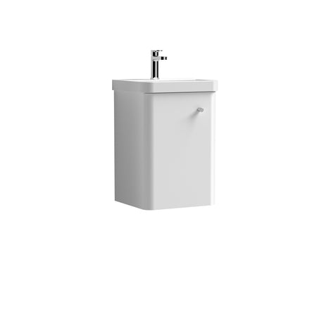 Nuie Core 400mm 1 Door Wall Hung Vanity Unit With Basin, photo 2