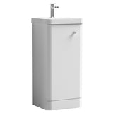 Nuie Core 400mm 1 Door Floor Standing Vanity Unit With Basin, photo 2