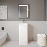 Nuie Core 400mm 1 Door Floor Standing Vanity Unit With Basin